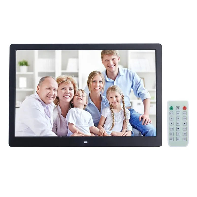 Cadre Photo Numérique LED 13 Pouces Télécommande USB SD